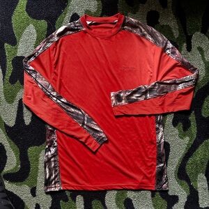 Camo and Orange Long T Bimini Bay